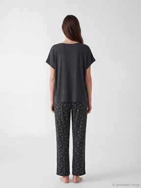 Pijama Takım ANTRASİT BASKILI
