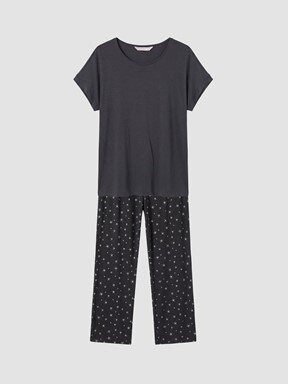 Pijama Takım ANTRASİT BASKILI