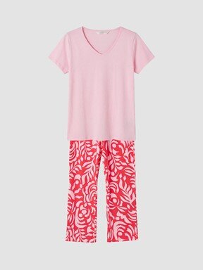 Pijama Takım FUŞYA BASKILI