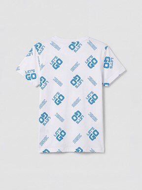 Şortlu Pijama Takımı BEYAZ BASKILI