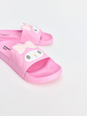 Terlik PEMBE BASKILI
