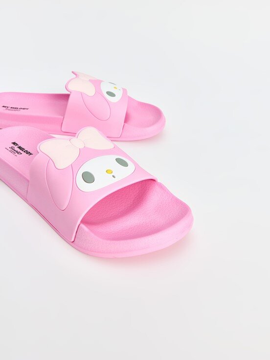 Terlik PEMBE BASKILI