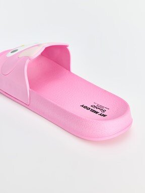 Terlik PEMBE BASKILI