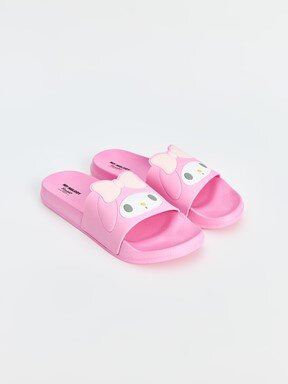 Terlik PEMBE BASKILI