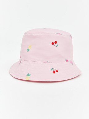 Bucket Şapka PEMBE BASKILI