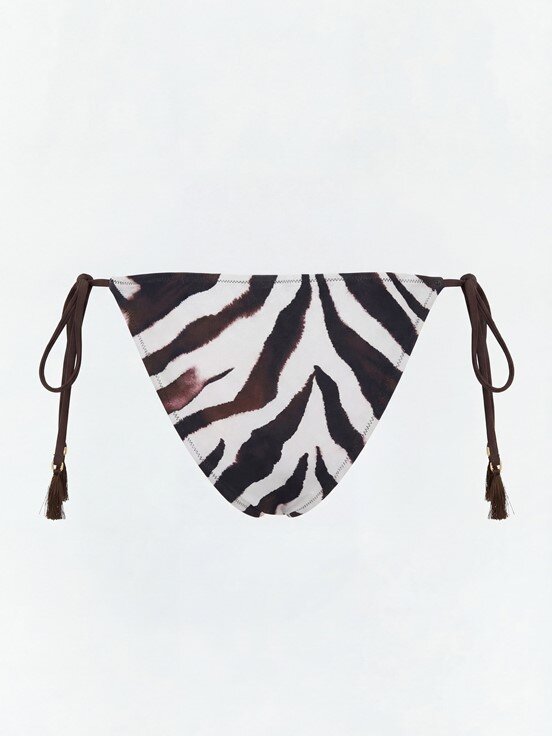 Bikini Alt KAHVERENGİ BASKILI