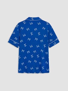 Pijama Takım KOYU MAVİ BASKILI