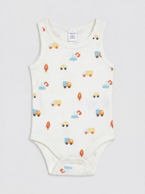Çıtçıtlı Body MAVİ BASKILI