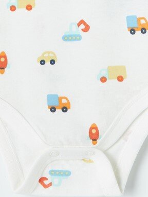 Çıtçıtlı Body MAVİ BASKILI