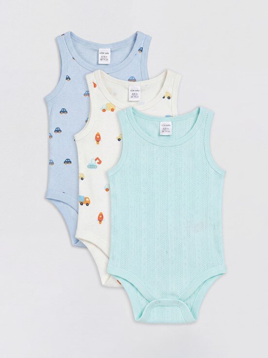 Çıtçıtlı Body MAVİ BASKILI