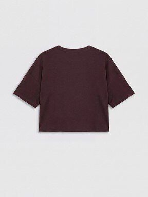 Şortlu Pijama Takımı KAHVERENGİ BASKILI