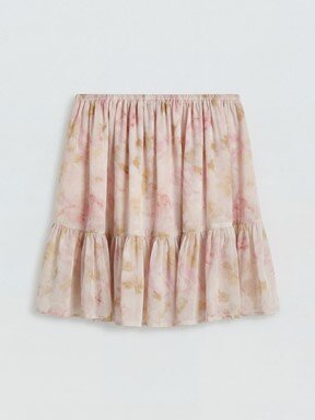 Etek PEMBE BASKILI