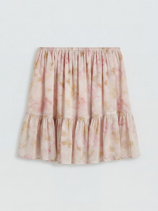 Etek PEMBE BASKILI