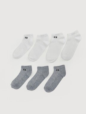 Patik Çorap KARIŞIK RENK İPLİĞİ BOYALI