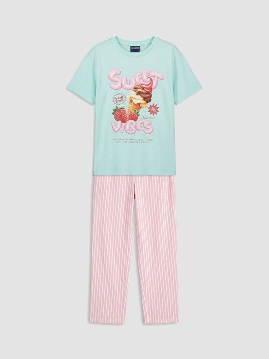 Pijama Takım UÇUK SUYEŞİLİ