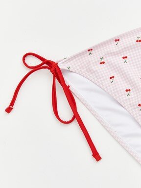 Bikini Alt AÇIK PEMBE BASKILI