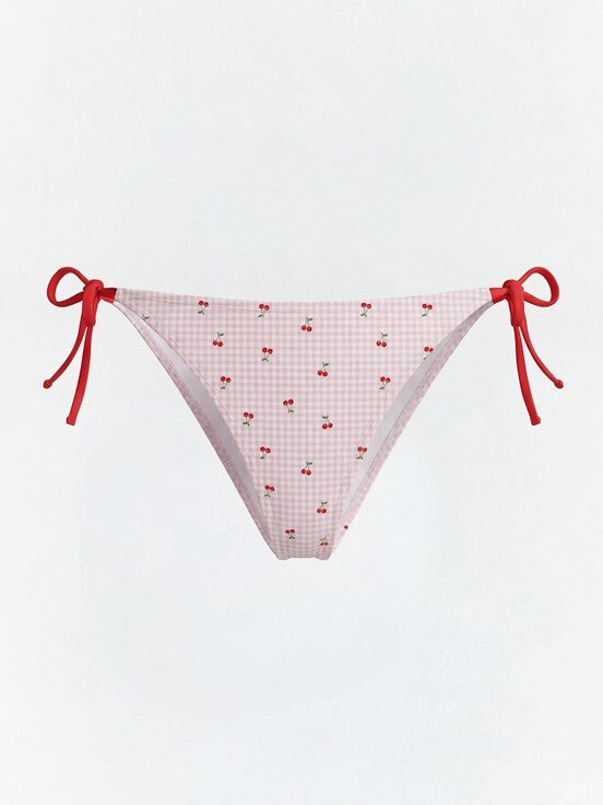Bikini Alt AÇIK PEMBE BASKILI