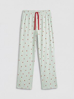 Pijama Takım EKRU BASKILI