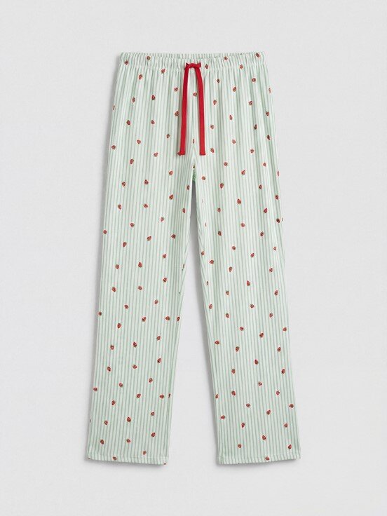 Pijama Takım EKRU BASKILI