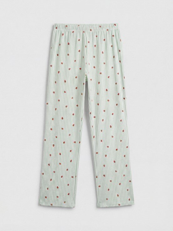 Pijama Takım EKRU BASKILI