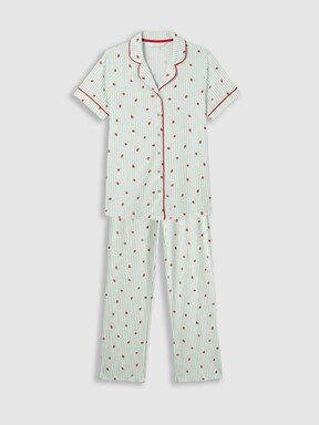 Pijama Takım EKRU BASKILI