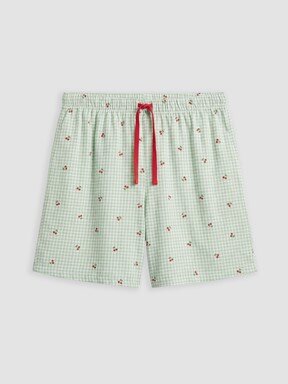 Şortlu Pijama Takımı EKRU BASKILI