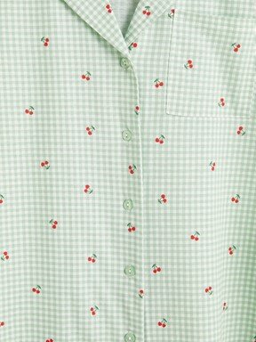 Şortlu Pijama Takımı EKRU BASKILI