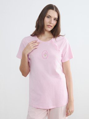 Pijama Takım AÇIK PEMBE ÇİZGİLİ