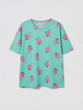 Pijama Takım SU YEŞİLİ BASKILI