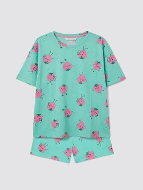 Pijama Takım SU YEŞİLİ BASKILI