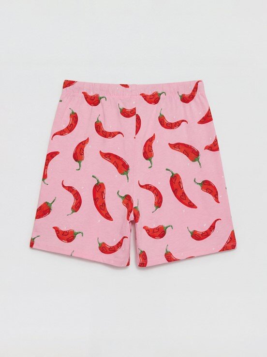 Pijama Takım PEMBE BASKILI