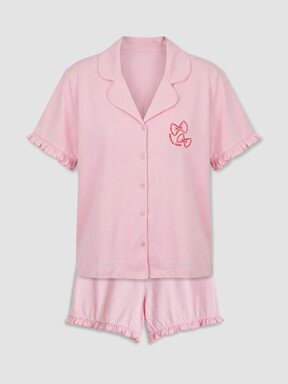 Şortlu Pijama Takımı PEMBE LEYLAK