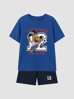 Şortlu Pijama Takımı KOYU MAVİ