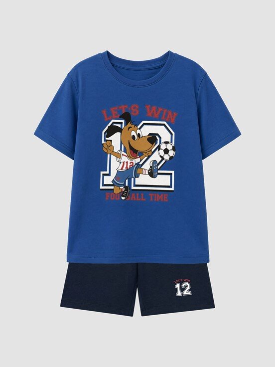 Şortlu Pijama Takımı KOYU MAVİ