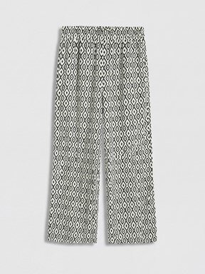 Pantolon SİYAH BASKILI
