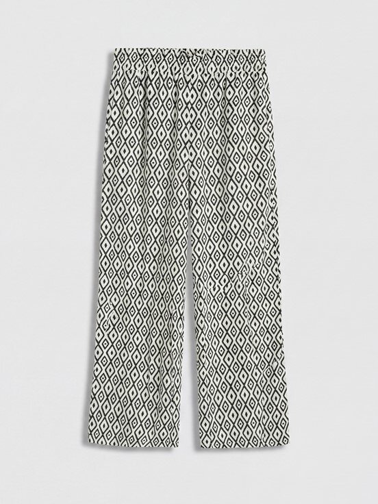 Pantolon SİYAH BASKILI