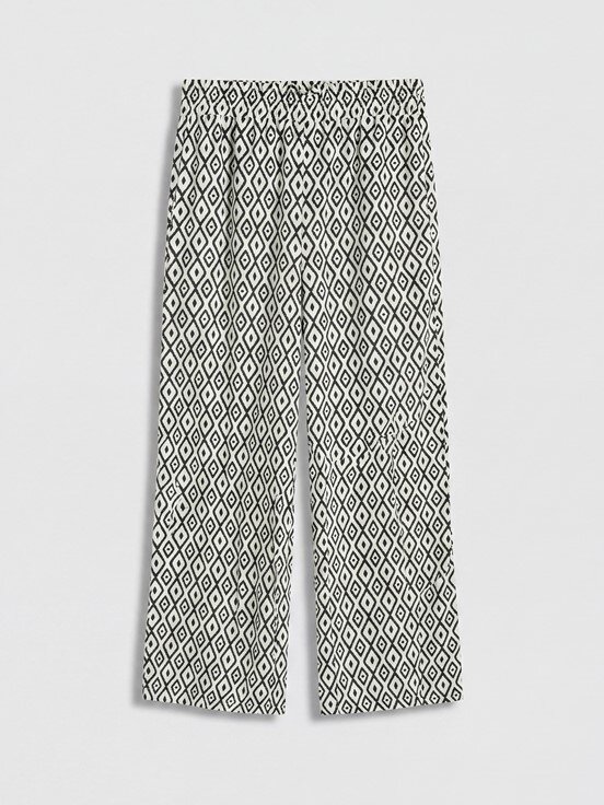 Pantolon SİYAH BASKILI
