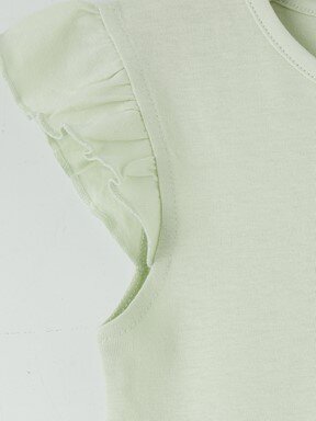 Çıtçıtlı Body SARI BASKILI