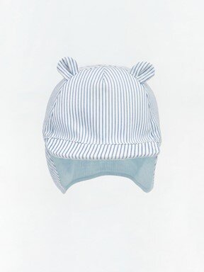 Kep Şapka PASTEL YEŞİL ÇİZGİLİ