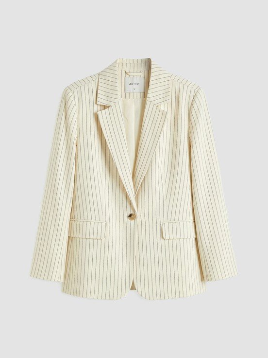 Blazer Ceket KAHVERENGİ ÇİZGİLİ