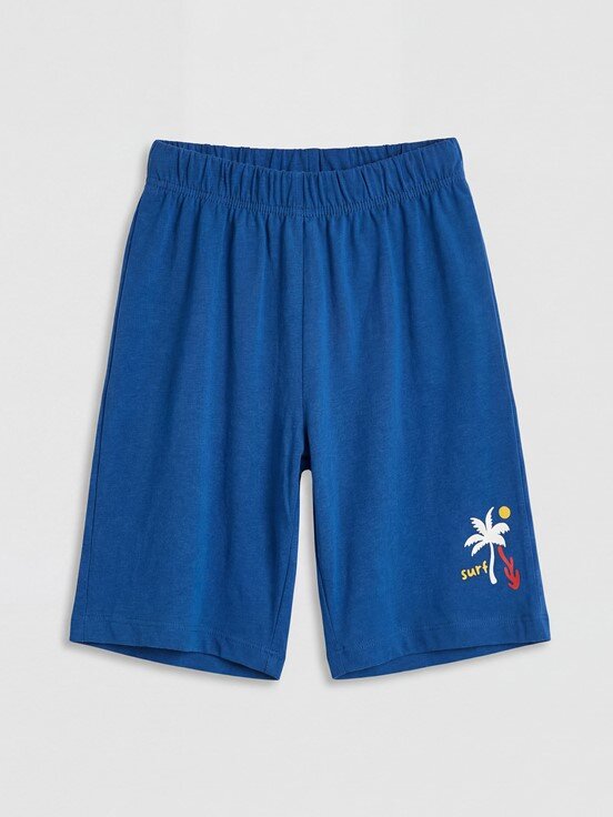 Şortlu Pijama Takımı BEYAZ BASKILI