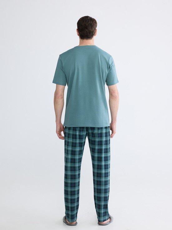 Pijama Takım YEŞİL BASKILI