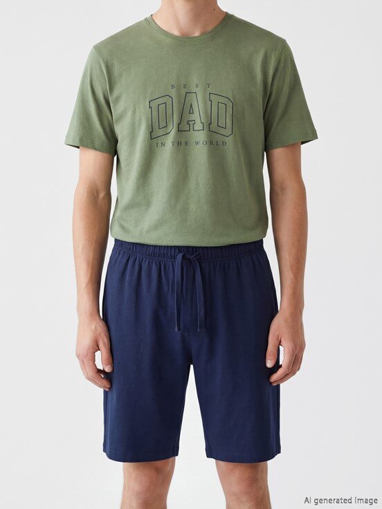Şortlu Pijama Takımı MAT YEŞİL