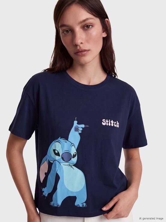 Şortlu Pijama Takımı LACİVERT BASKILI