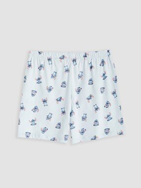 Şortlu Pijama Takımı UÇUK MAVİ BASKILI