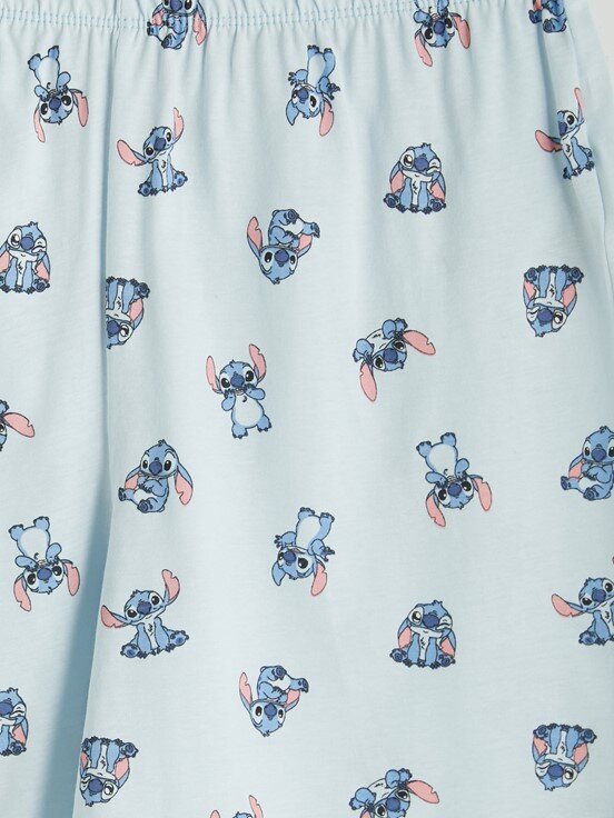 Şortlu Pijama Takımı UÇUK MAVİ BASKILI