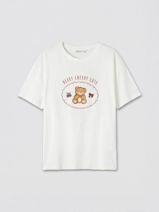 Şortlu Pijama Takımı BORDO BASKILI