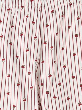 Şortlu Pijama Takımı BORDO BASKILI