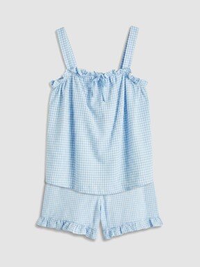 Şortlu Pijama Takımı EKRU BASKILI