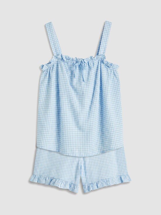 Şortlu Pijama Takımı EKRU BASKILI